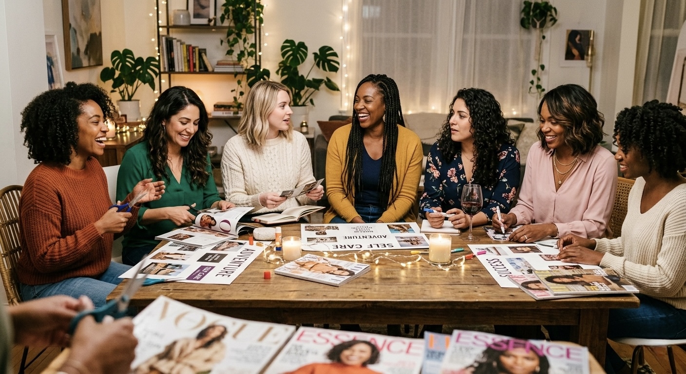 Women gathered together in conversation